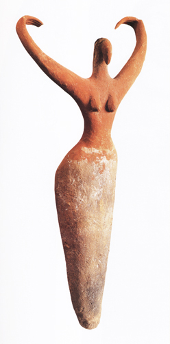 Figure of Mourning, Egypt c. 3500 BC, 11.5" tall