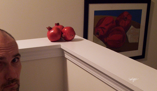 day 79 || self with three pomegranates