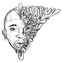 self portrait as a greenman